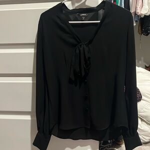 Black Button Up Blouse